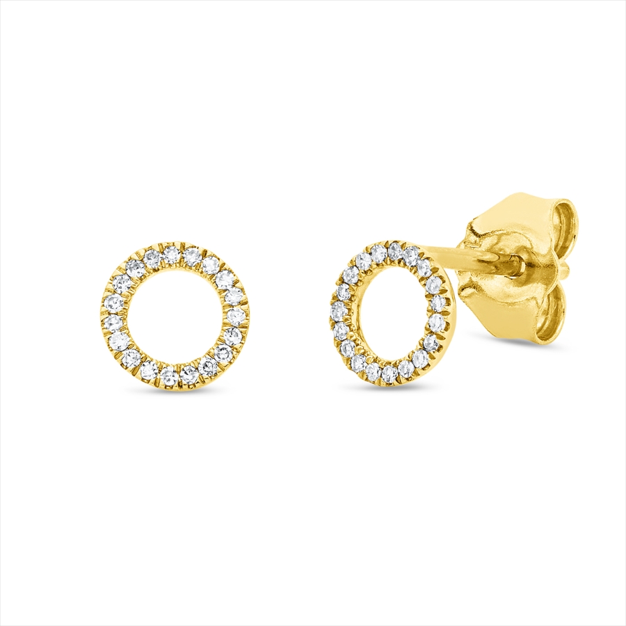 Ohrstecker 18 kt GG Kreis