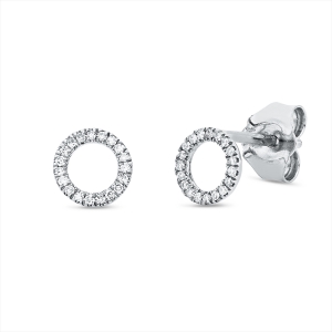 Ohrstecker 18 kt GG Kreis