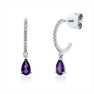 Ohrschmuck 18 kt WG Tropfen