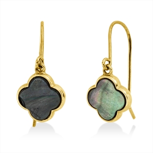 Ohrschmuck  18kt Gelbgold mit Farbstein