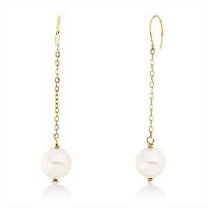 Ohrhänger  14kt Gelbgold mit 0,00ct Diamanten