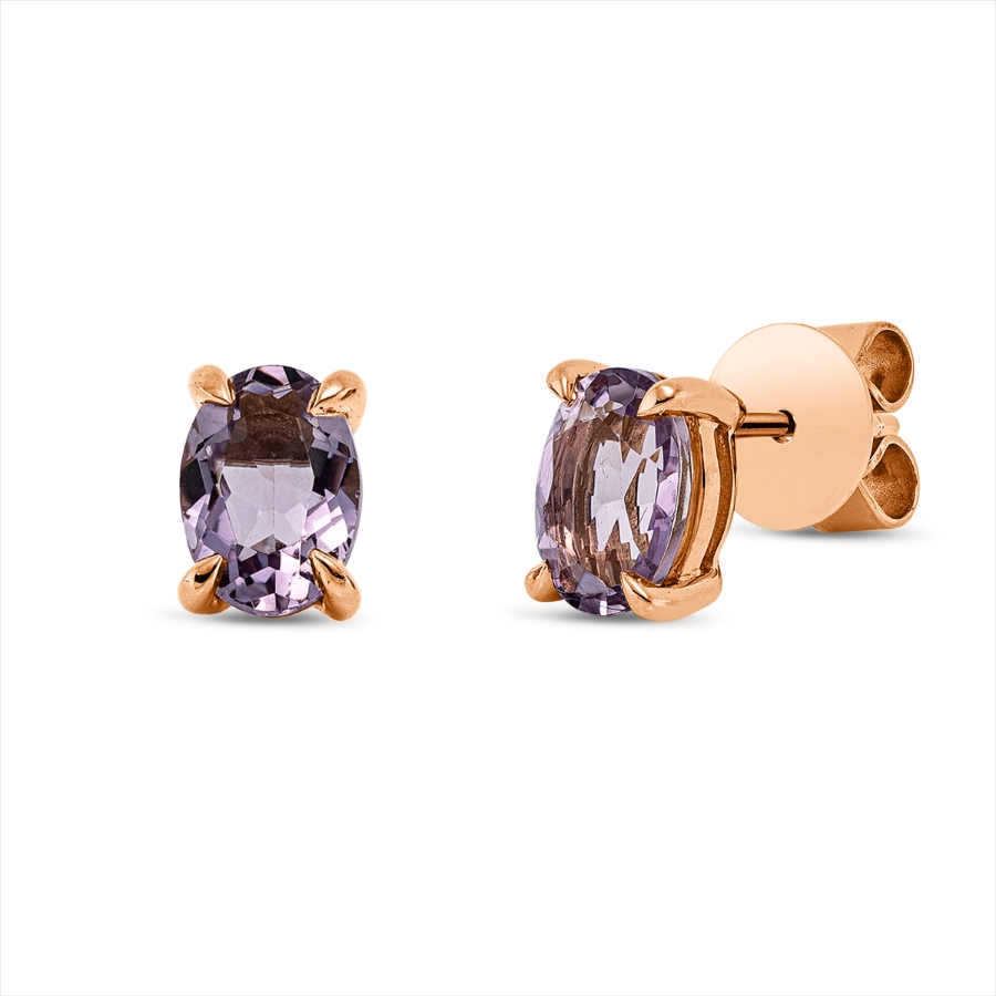 Ohrstecker 4er-Krappe 18 kt RG