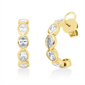Ohrstecker Zarge 18 kt GG