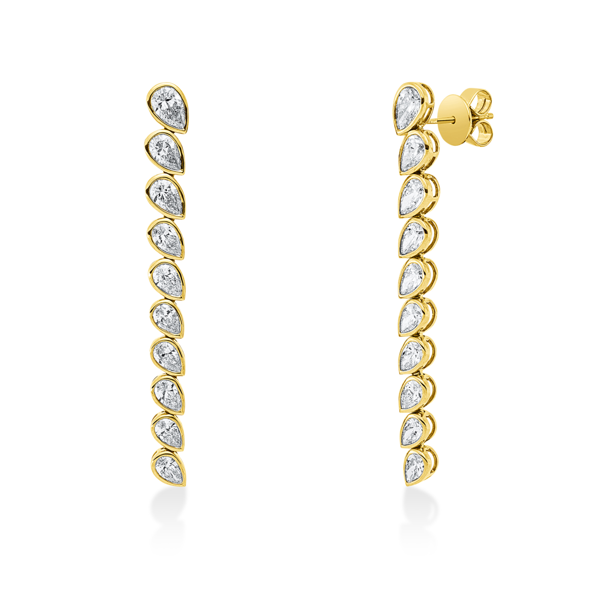 Ohrschmuck Zarge 18 kt GG