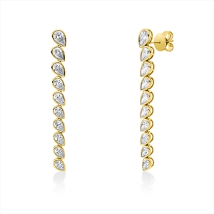 Ohrschmuck Zarge 18 kt GG