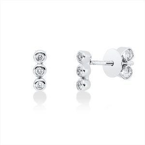 Ohrstecker Zarge 18 kt WG