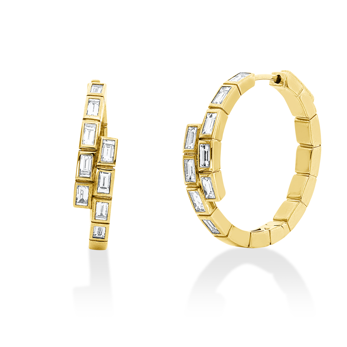Creolen Zarge 18 kt GG