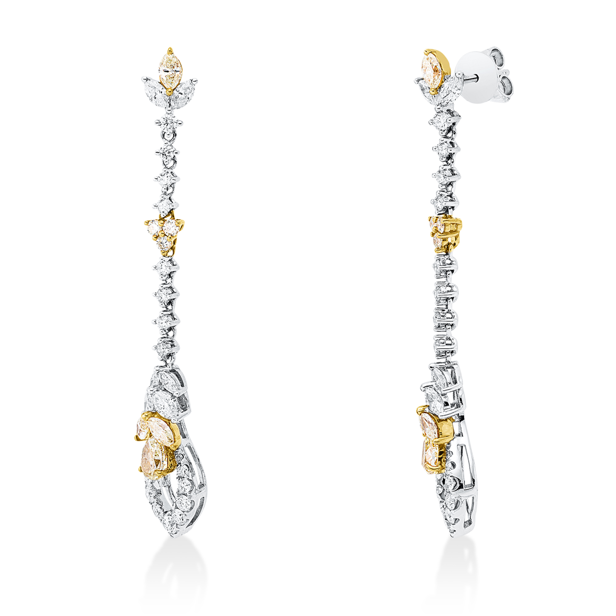 Ohrschmuck 18 kt WG+GG