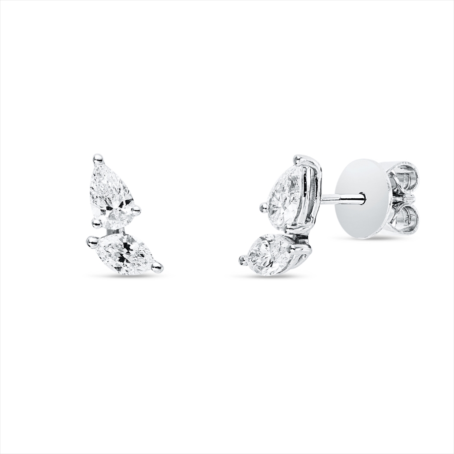 Ohrstecker 18 kt WG