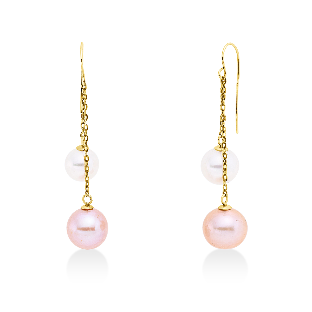 Ohrhänger  14kt Gelbgold mit 0,00ct Diamanten