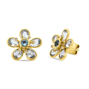 Ohrstecker 18 kt GG Blumen