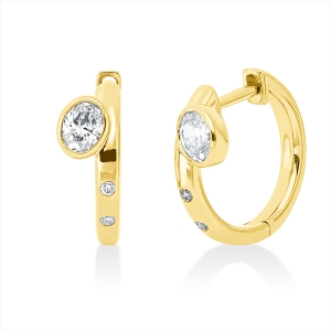 Creolen Zarge 18 kt GG