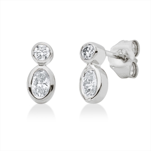 Ohrstecker Zarge 18 kt GG