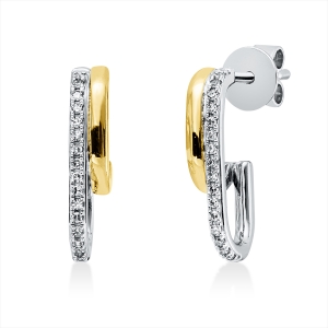 Ohrschmuck 18 kt WG+GG