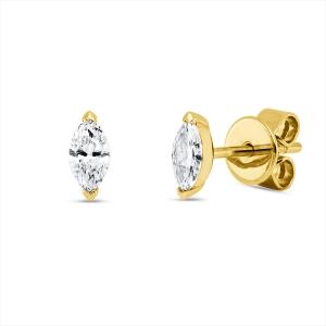 Ohrstecker 14 kt GG, v prongs