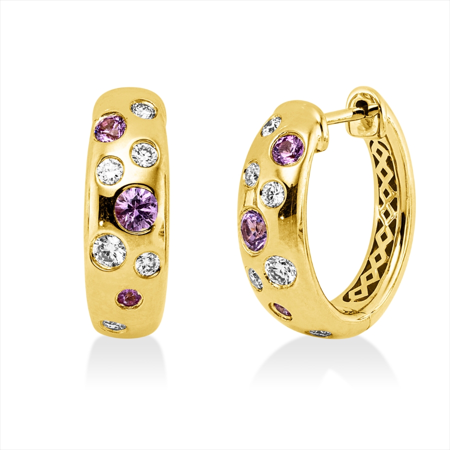 Creolen Zarge 14 kt GG