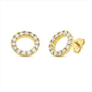 Ohrstecker 14 kt GG Kreis