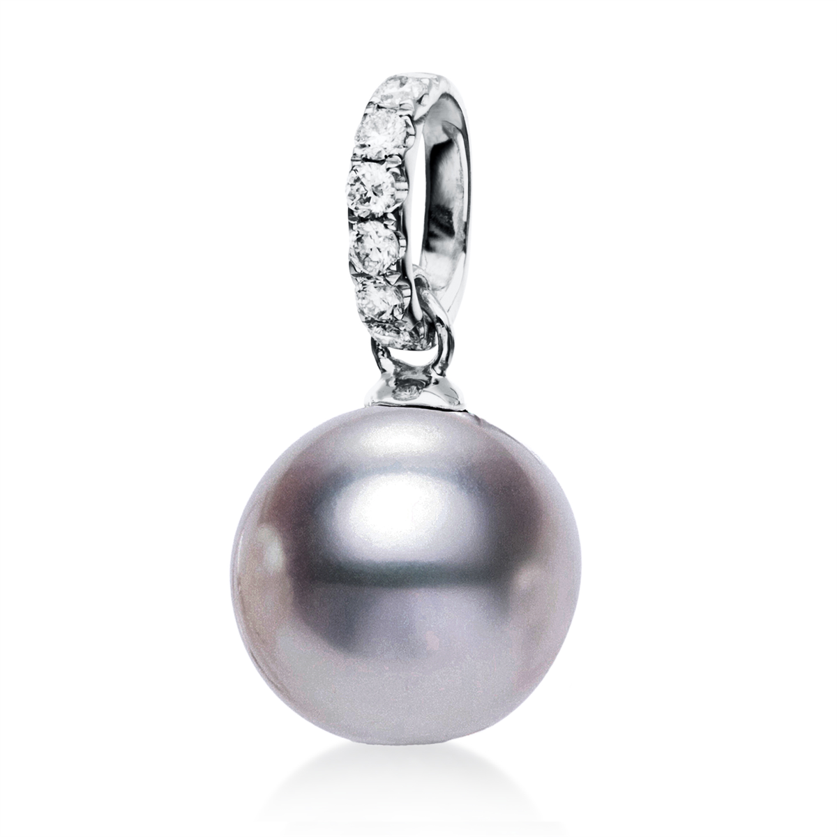 Anhänger  18kt Weißgold mit 0,13ct Diamanten