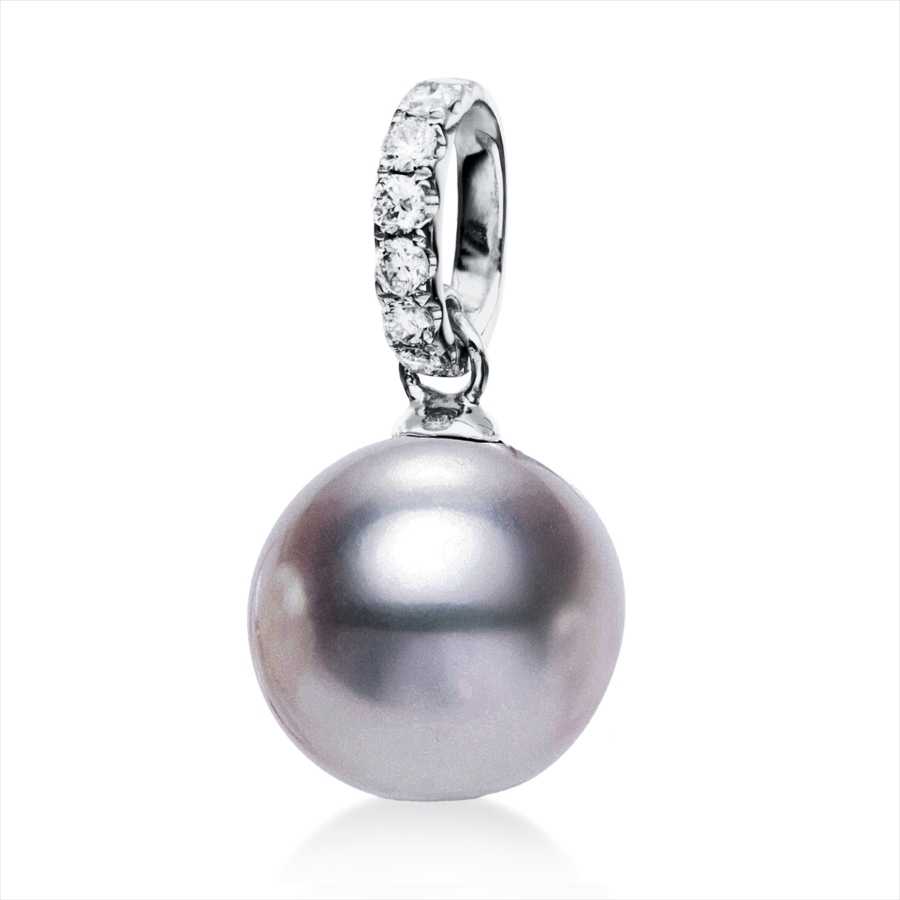 Anhänger  18kt Weißgold mit 0,13ct Diamanten