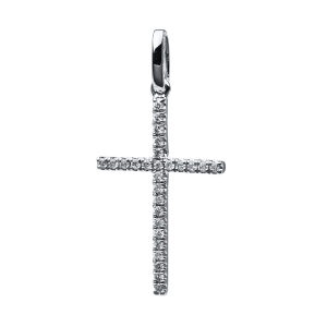 Anhänger 18 kt WG Kreuz, mit Öse