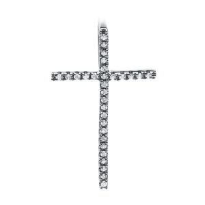 Anhänger 18 kt WG Kreuz, mit Öse