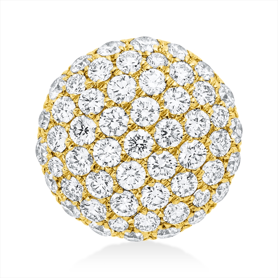 Pavé Anhänger  18kt Gelbgold mit 0,55ct Diamanten