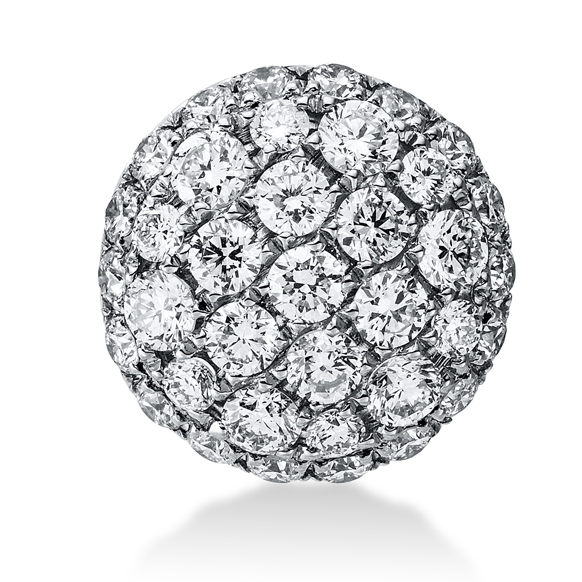 Pavé Anhänger  18kt Weißgold mit 0,46ct Diamanten