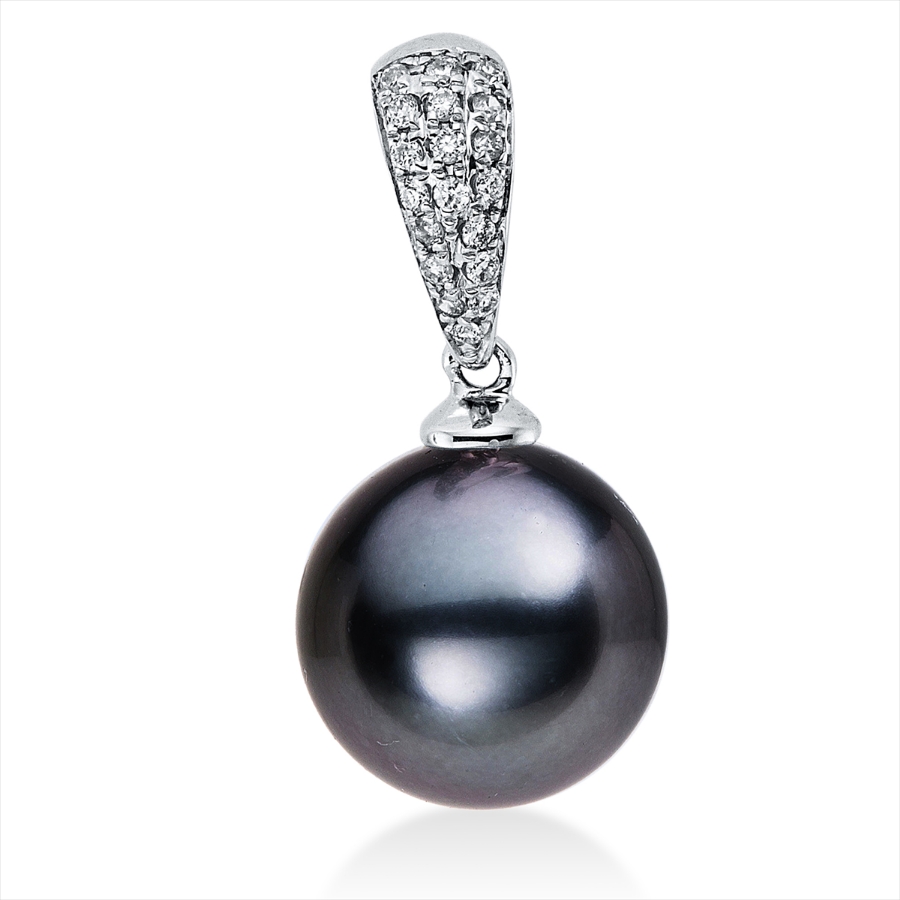 Anhänger  18kt Weißgold mit 0,06ct Diamanten