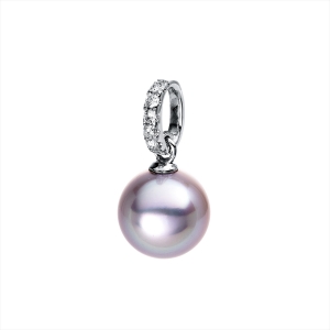 Anhänger  18kt Weißgold mit 0,13ct Diamanten