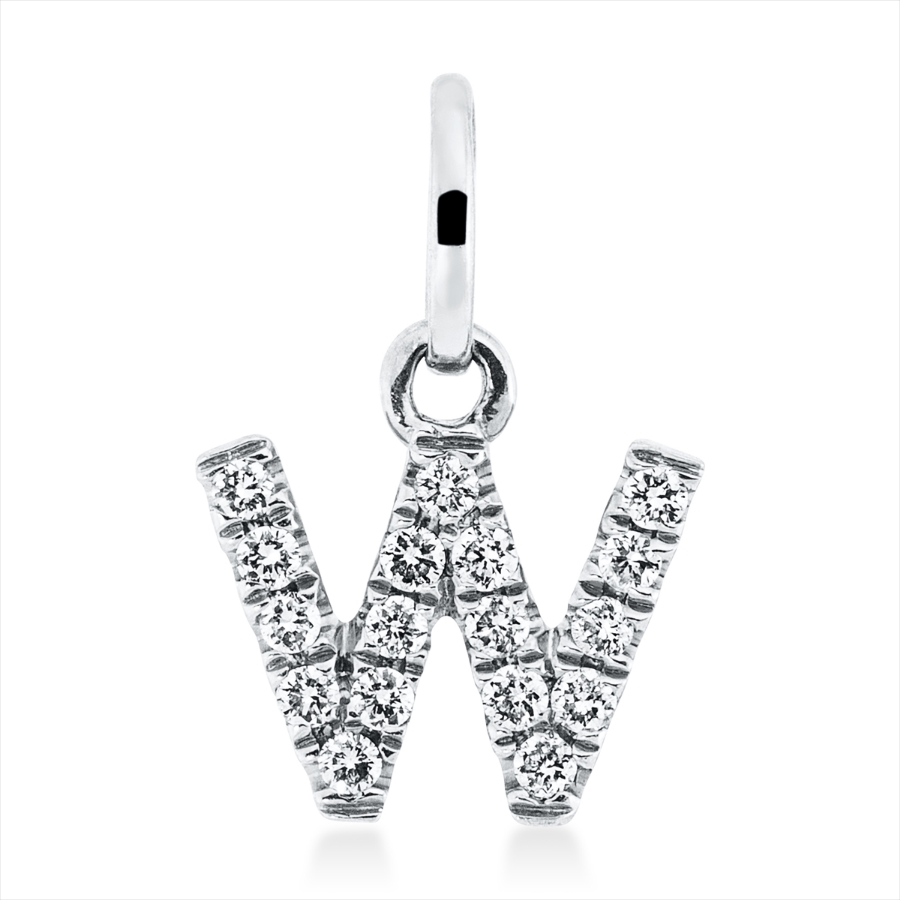 Anhänger 18 kt WG W, mit Öse