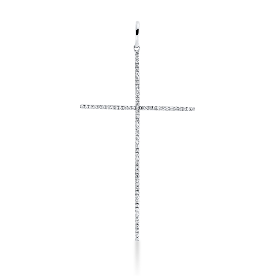 Anhänger 18 kt WG Kreuz, mit Öse
