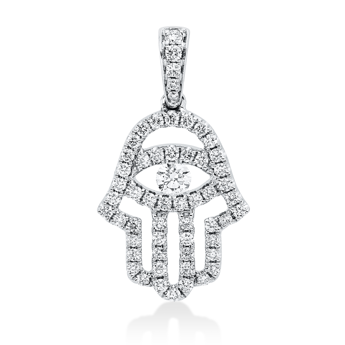 Anhänger 18 kt WG Hamsa, mit Öse