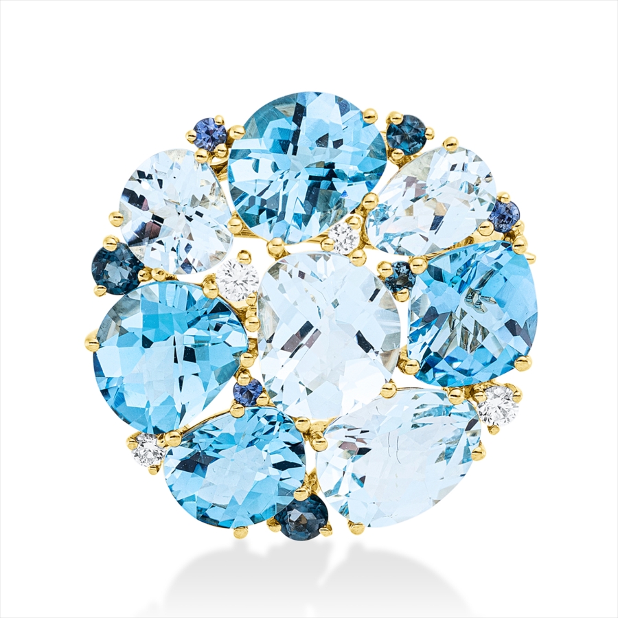 Brosche 18 kt GG
