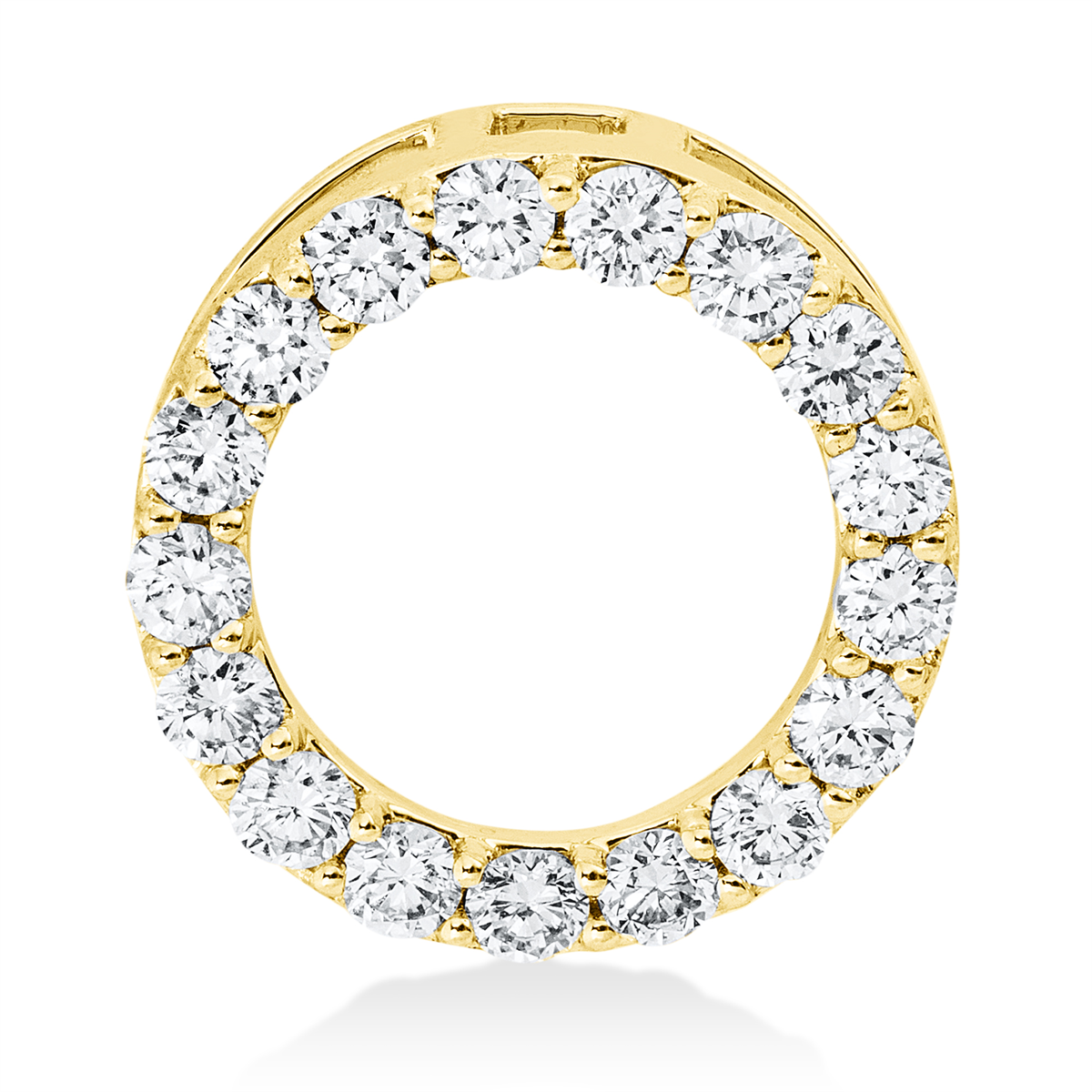 Anhänger 18 kt GG Kreis