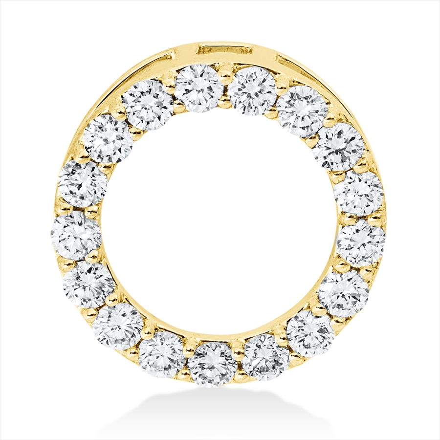 Anhänger 18 kt GG Kreis