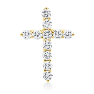 Anhänger 18 kt GG Kreuz