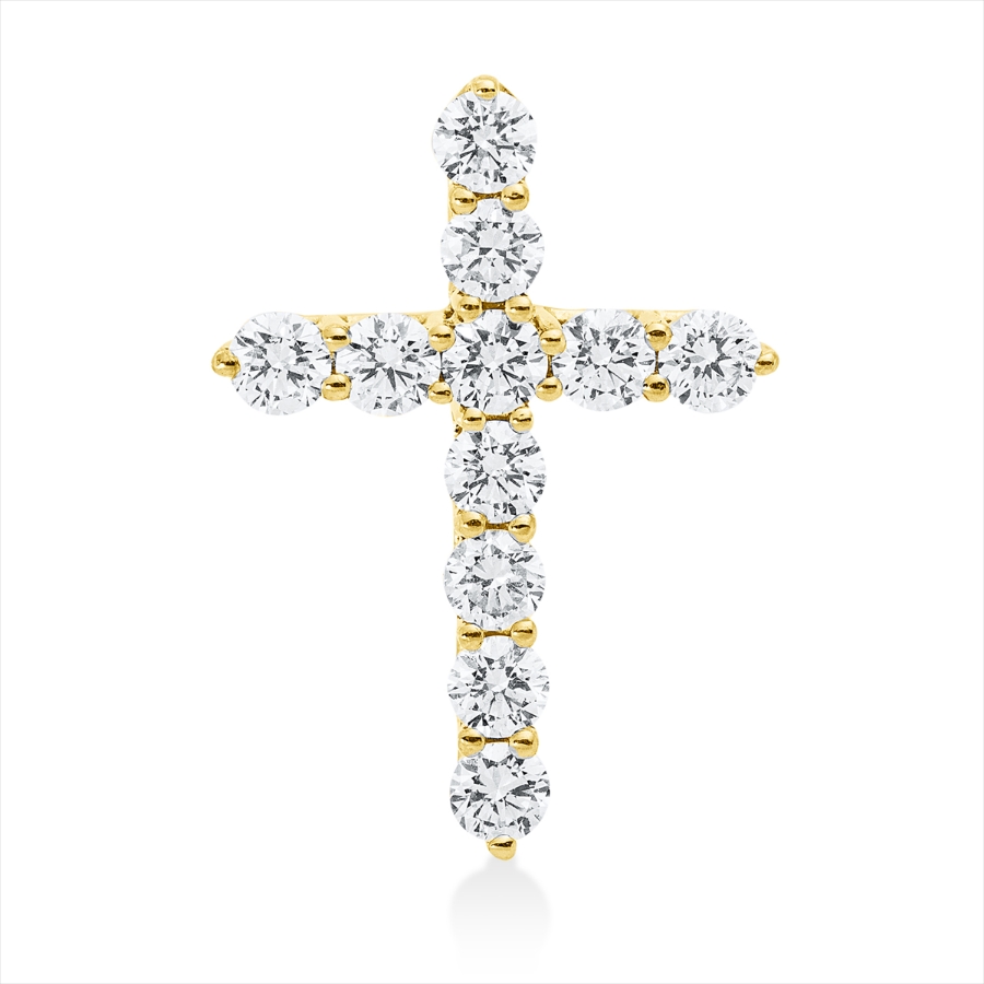 Anhänger 18 kt GG Kreuz