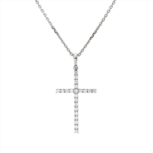 Anhänger 18 kt GG Kreuz, mit Öse