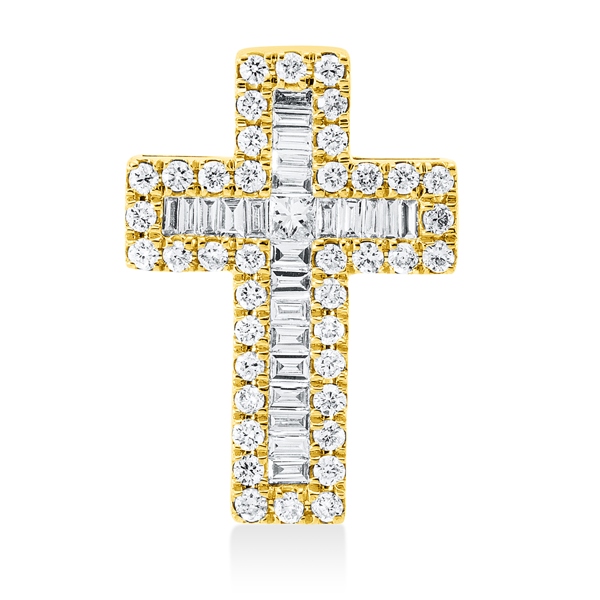 Anhänger 18 kt GG Kreuz