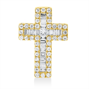 Anhänger 18 kt GG Kreuz