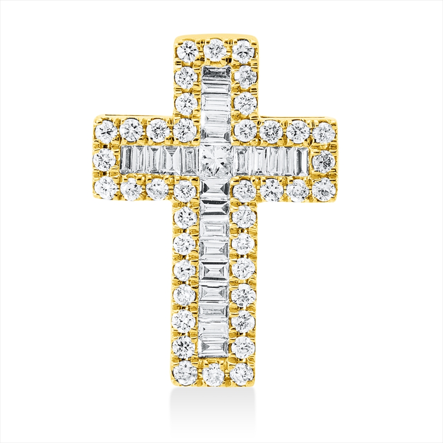Anhänger 18 kt GG Kreuz