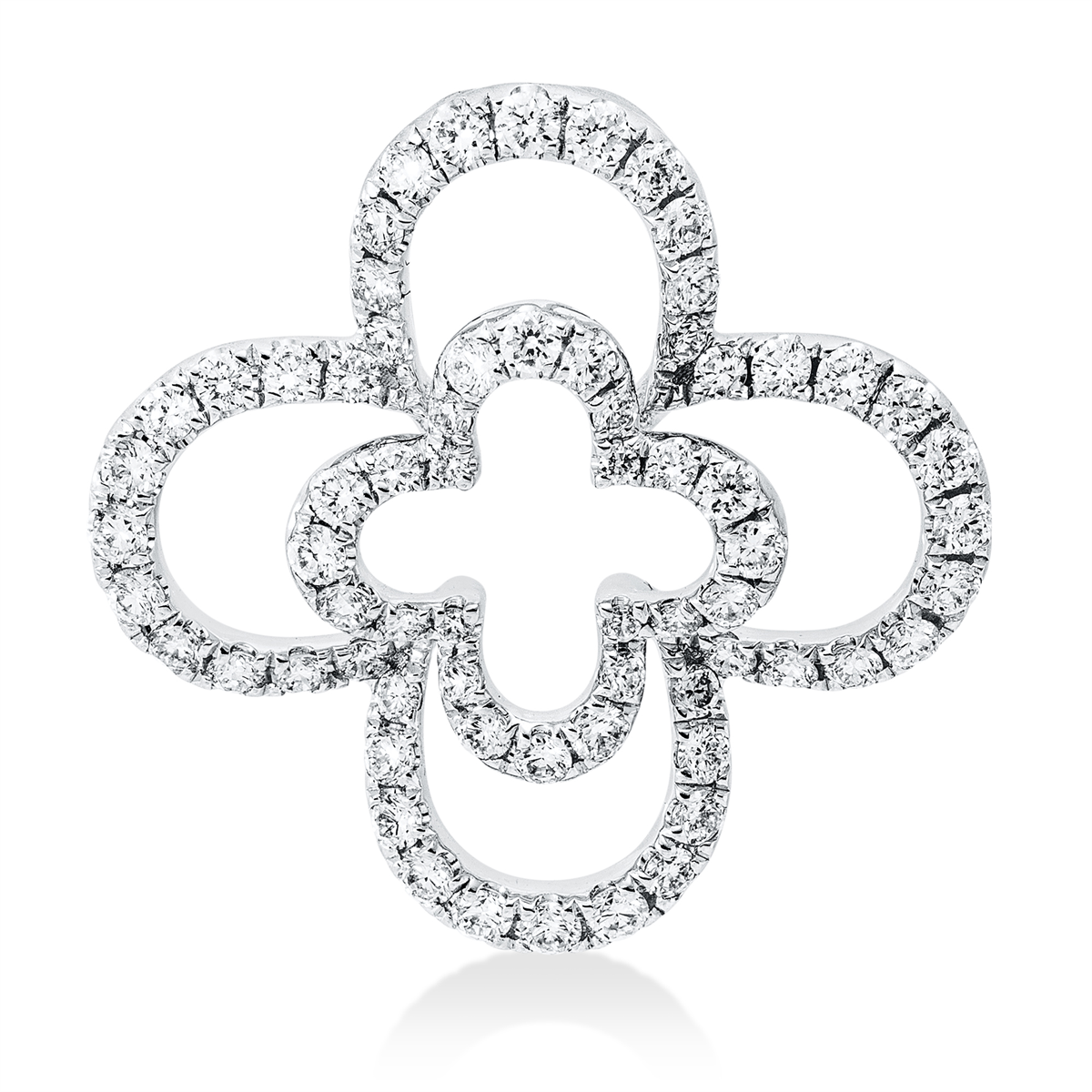 Anhänger 18 kt WG Blume/Blumen