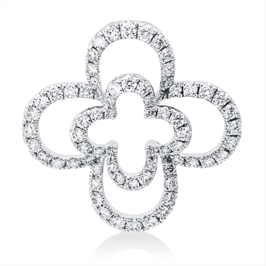 Anhänger 18 kt WG Blume/Blumen