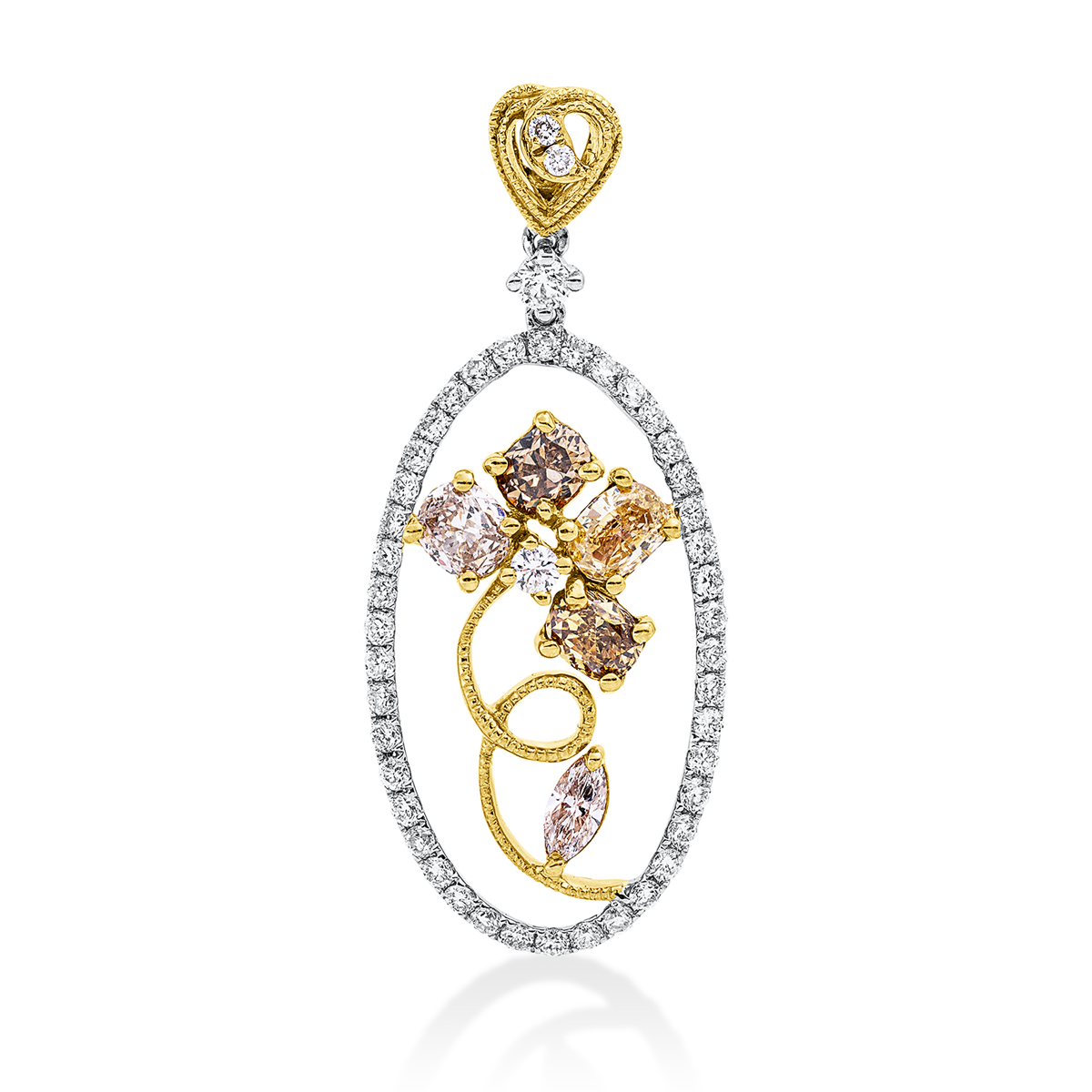 Anhänger 18 kt WG+GG+RG