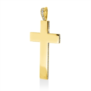 Anhänger 18 kt GG Kreuz