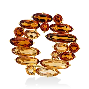 Brosche 18 kt GG, brooch & pendant
