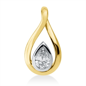 Anhänger Zarge 18 kt GG+WG