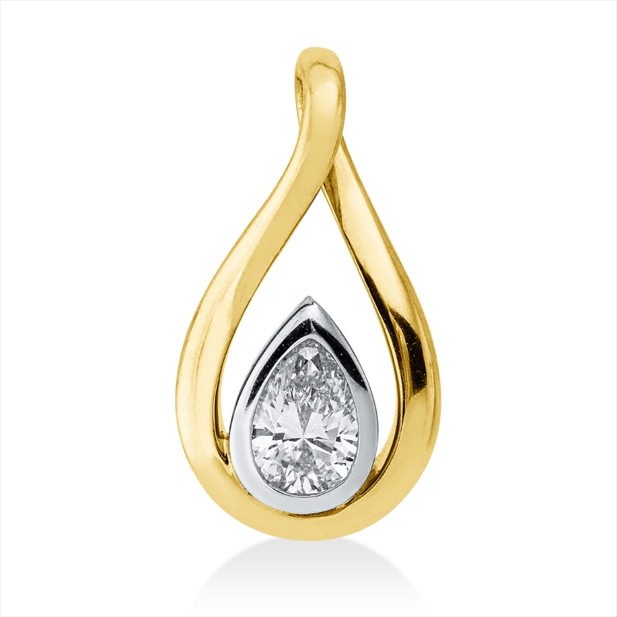 Anhänger Zarge 18 kt GG+WG