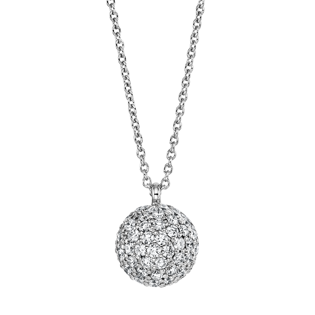 Pavé Collier  18kt Weißgold mit 0,62ct Diamanten