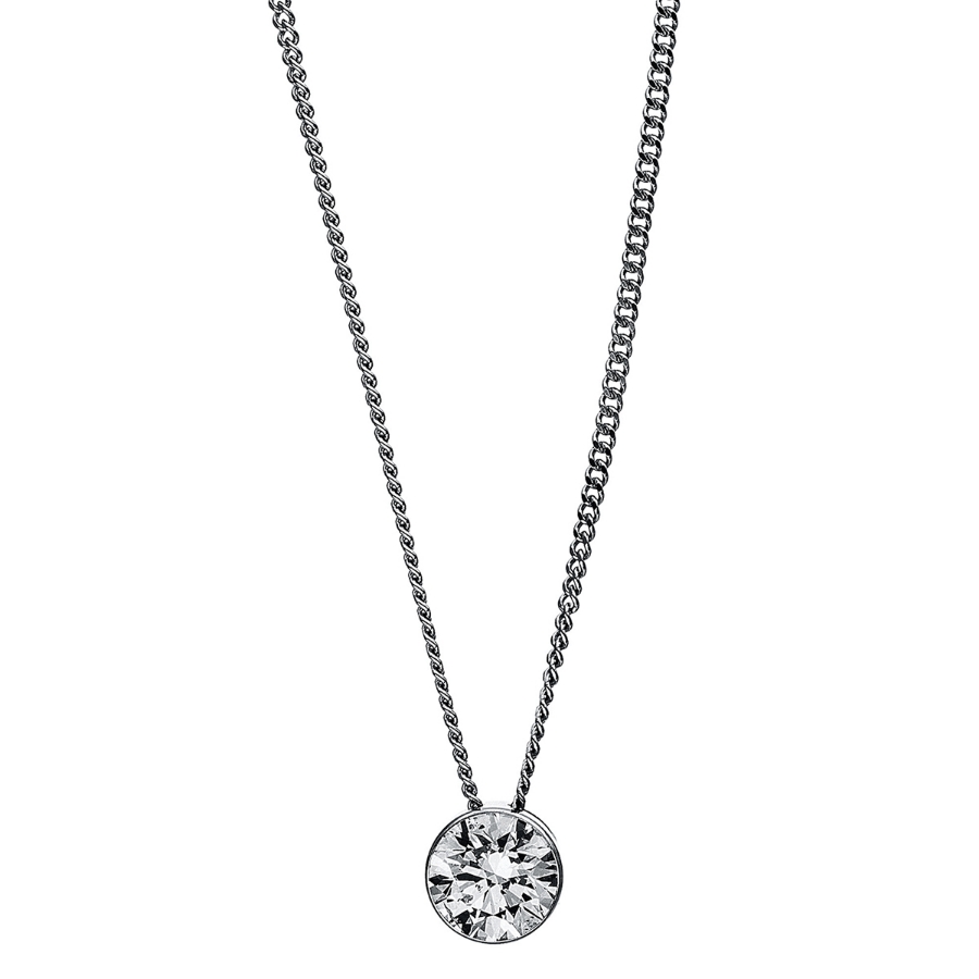 Solitaire Collier  14kt Weißgold mit 0,40ct Diamanten